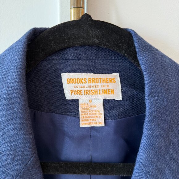 Brooks Brothers Navy Irish Linen Blazer - Picture 4 of 7